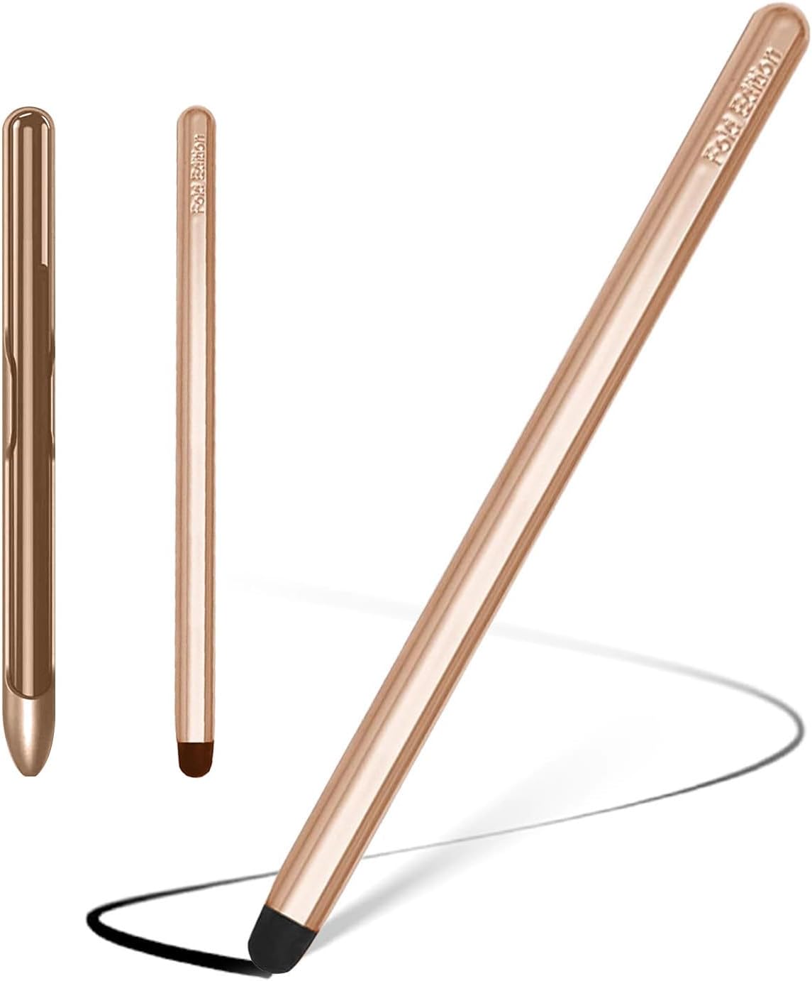 Stylus Pens with Pen Slot for Touch Screens, High Precision Capacitive Universal Stylus for iPad iPhone Tablets Samsung Galaxy All Touch Screen Devices (Golden-Long)