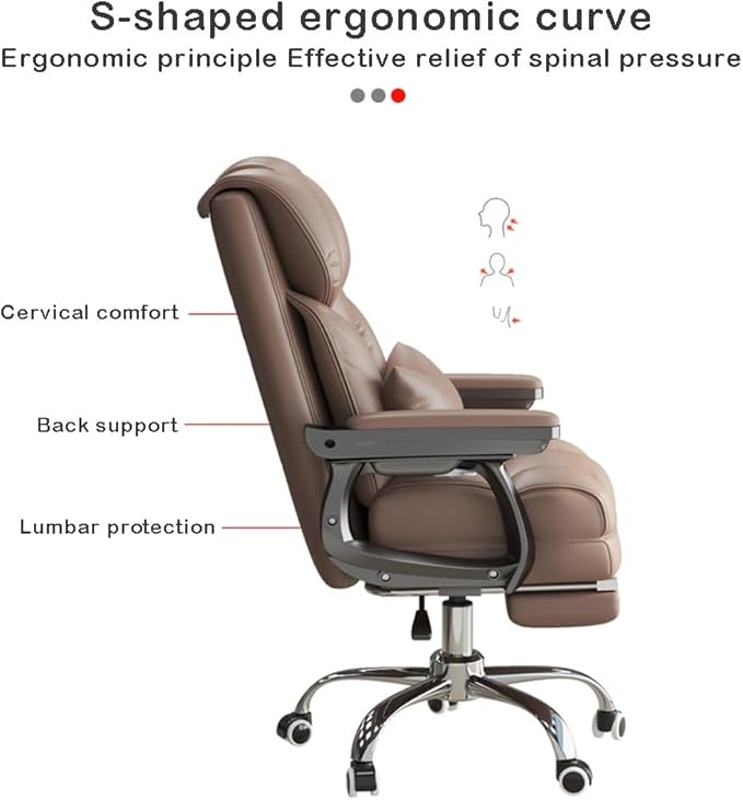 Gaming chair  Computer Chairs for Adults Gaming Chair Ergonomic Office Desk Chair Accent Chairs High Back Chair Lift Chair Student Chair Metal Armchair for Bedroom Living Room ( Color : Gray With F