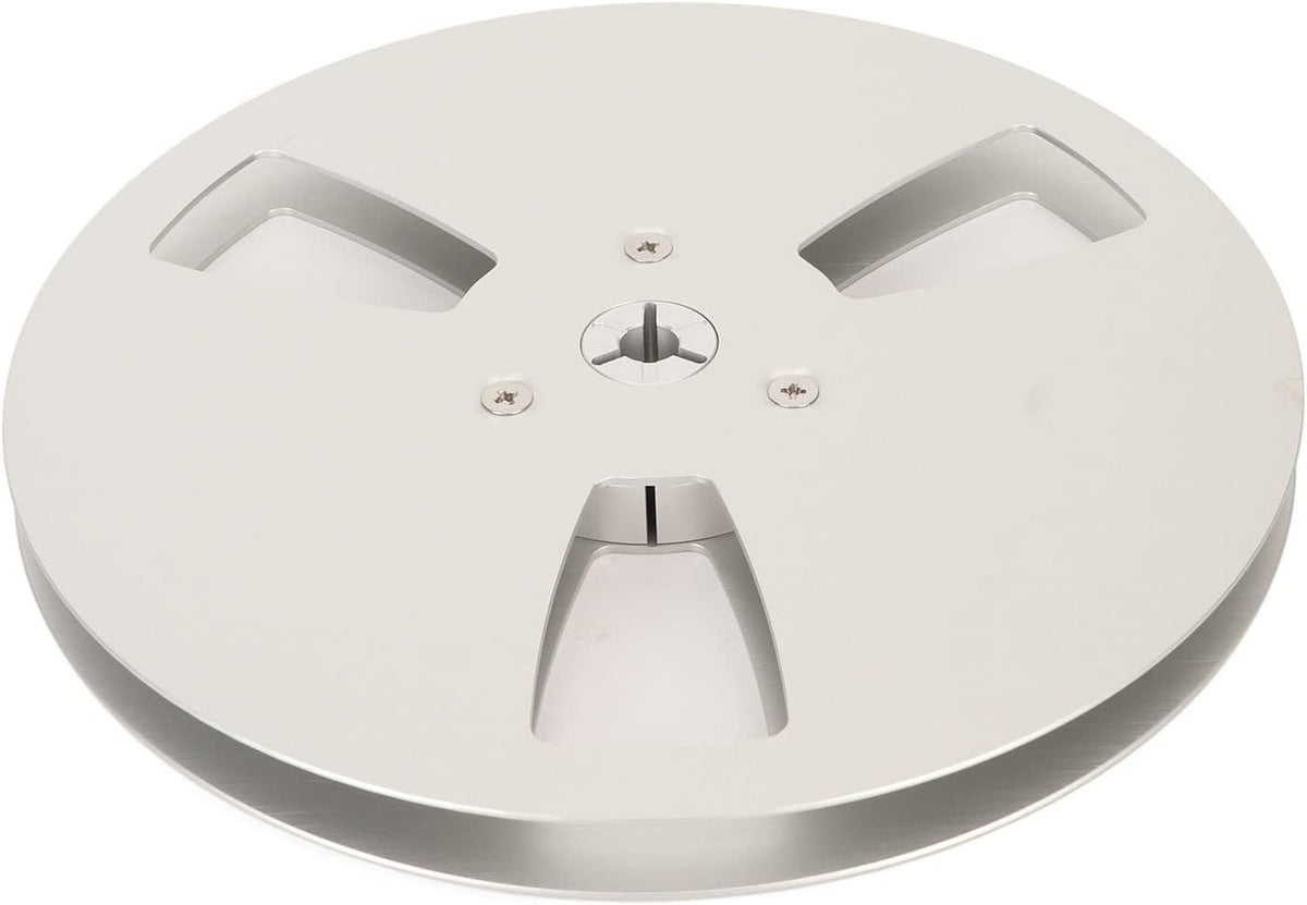 FOLOSAFENAR 1/4 Inch 7 Inch 3 Hub Empty Reel to Reel Take-up Reel - Universal Holes Aluminum Alloy Opening Part, Low