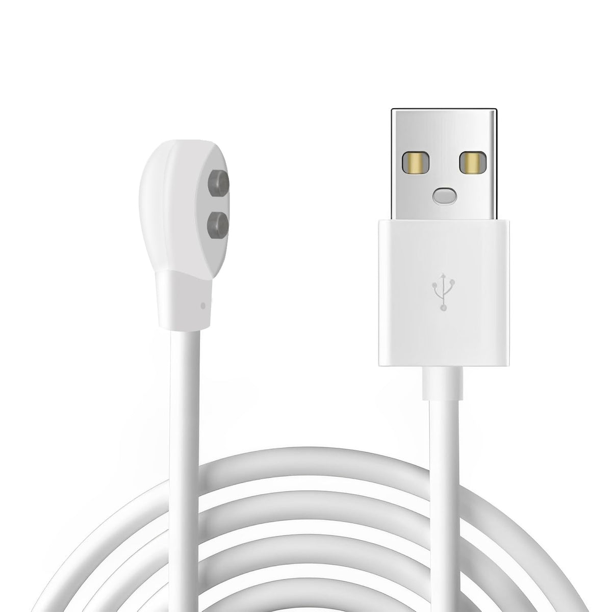 6mm 2.7ft Magnetic USB DC Charger Cable, Replacement Oval Base Charging Cord for Rechargeable Toys, Massagers, Electric