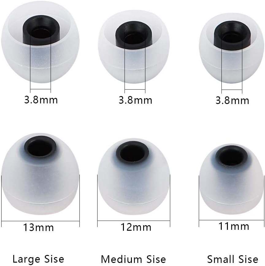 Earbud Tips Replacement Ear Tips Eartips Eargels 9 Pairs SML