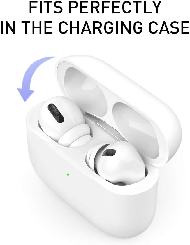 Delidigi for 6 Pairs AirPods Pro 2nd/1st Generation Replacement Ear Tips,Noise Reduction Silicone Earbuds Earplug Accessories Built-in Dust Guard Screen&Fit in The Charging Case S/M/L Size
