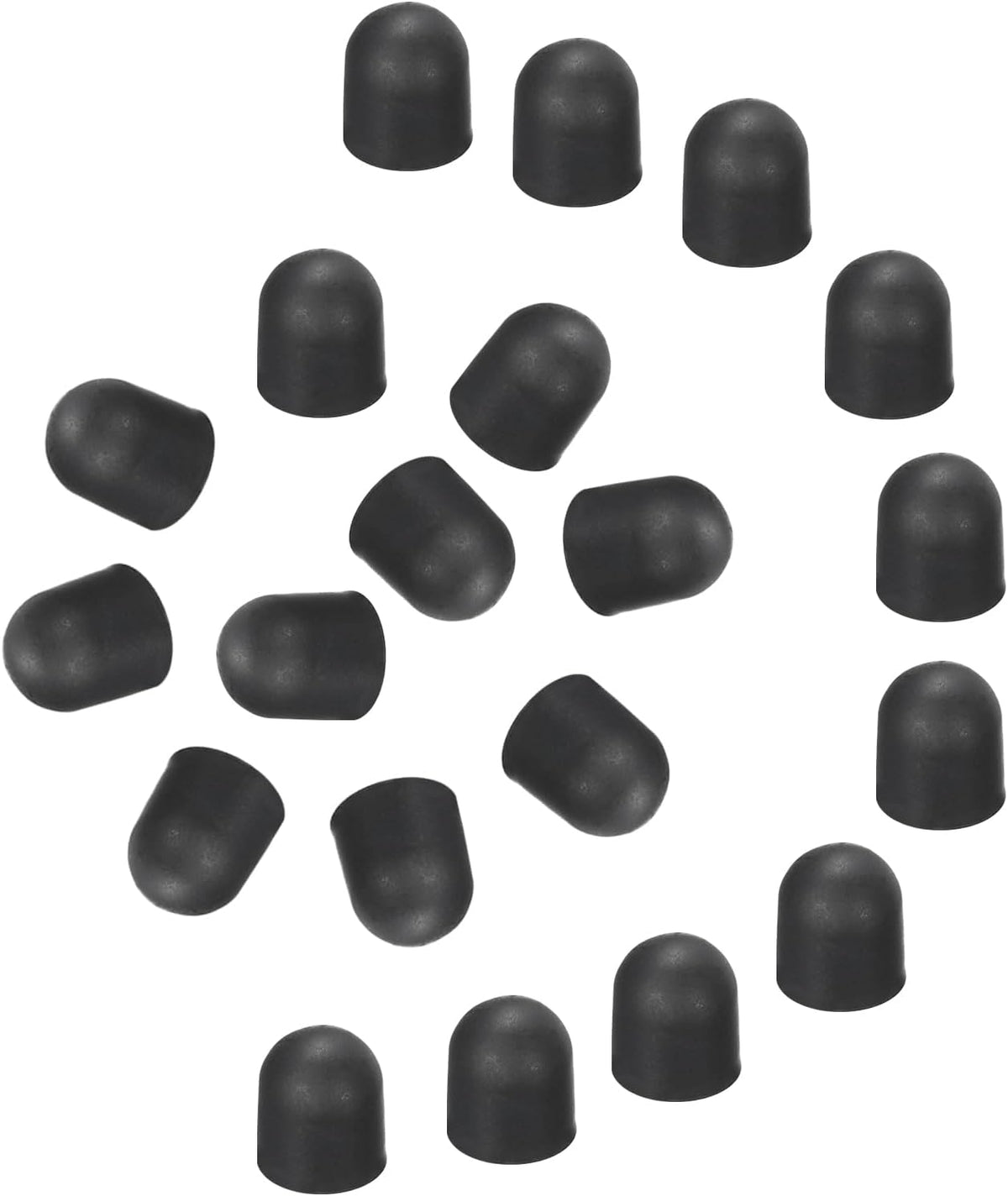 MECCANIXITY 60Pcs Replacement Stylus Pen Tips 5mm Conductive Capacitive Touch Screen Pens Tips Silicone Rubber, Black