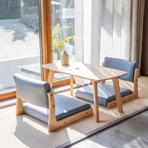 BTZHY Floor Chair Tatami Chair Accent Furniture Meditation Floor Chair Living Room Chair Floor seat Portable Japanese Legless Chair Lazy Sofa for Bay Window Meditation Reading