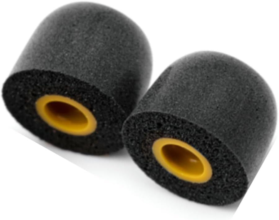 Linsoul Tripowin TP45 Spiral Groove Memory Foam Eartips, 2 Pairs in Ear Monitor Ear Plugs Suitable for 4.5mm-6.5mm Earphone Nozzle (M)