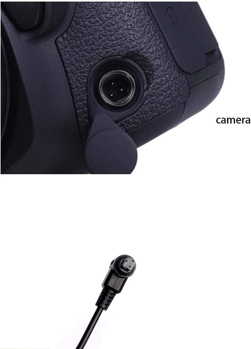 Remote Trigger Cable Adapter for Canon R3 R5 1DX 6D 7D 5D MKIII 60D EOS SLR Camera, 2.5mm Female to N3