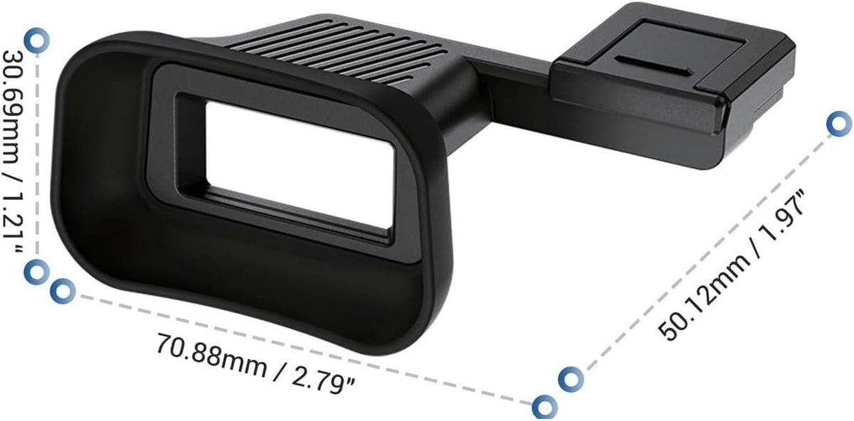Generic A7C A7CR Compatible for Sony Alpha II / Soft Silicon Extended Eyecup Eyepiece Viewfinder Eyeshade