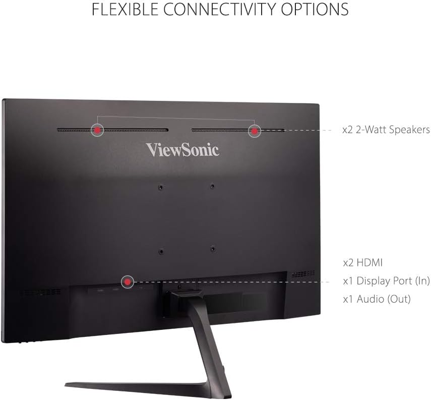 ViewSonic VX2718-P-MHD 27 Inch 1080p 1ms 180Hz Gaming Monitor with FreeSync, Eye Care, HDMI and DisplayPort