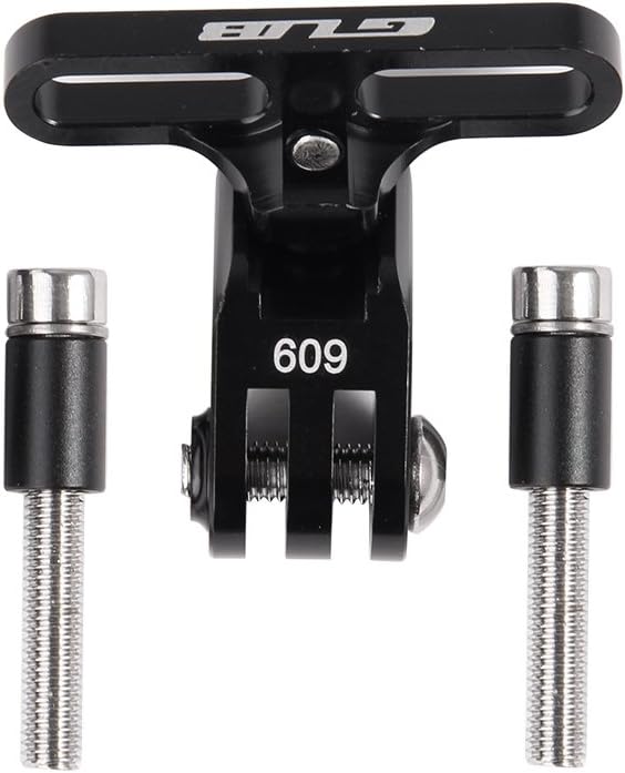 GUB Bike Camera Mount,Aluminium Bicycle Stem Front Camera Holder Mount Universal for GoPro Garmin Xiaomi SJCAM Action Camera (BLACK09)