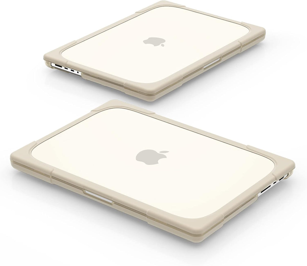 Batianda Compatible with New MacBook Pro 16 inch Case 2024 M4 Chip 2023 2021 Release with M3 M2 Pro Max, Heavy Duty Protective Plastic Hard Shell with Fold Kickstand & Keyboard Cover Protector, Khaki
