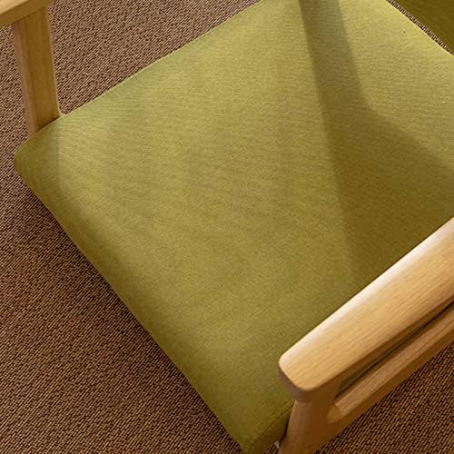 BTZHY Floor Chair Solid Wood Legless Chair with armrests and backrest Floor Chair Comfortable upholstered Chair with Low seat for Bay Windows Office Home