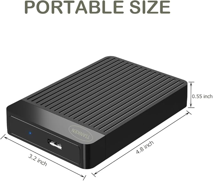 320GB Ultra Slim Portable External Hard Drive 2.5'' USB 3.0 HDD Storage for Mac PC Laptop PS4 Xbox one