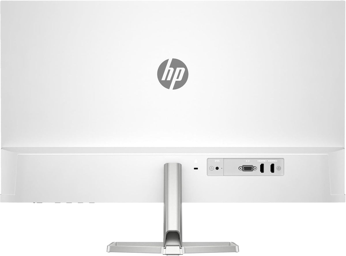 HP Series 5 527sw 27" 300 nits IPS FHD Monitor (Replaces M27FW) Adjustable Tilt, Flicker Free, Anti-glare, Ultra-thin, Low-Blue Light Filter, 1x HDMI, White/Silver w/DKZ Hub USB Port Expander (2 Pack)
