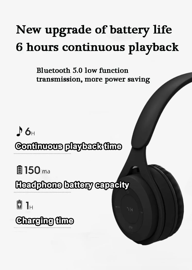 Generic Upgraded Hybrid Noise Cancelling Headphones with Transparent Modes Wireless Bluetooth with Mic Deep Bass
