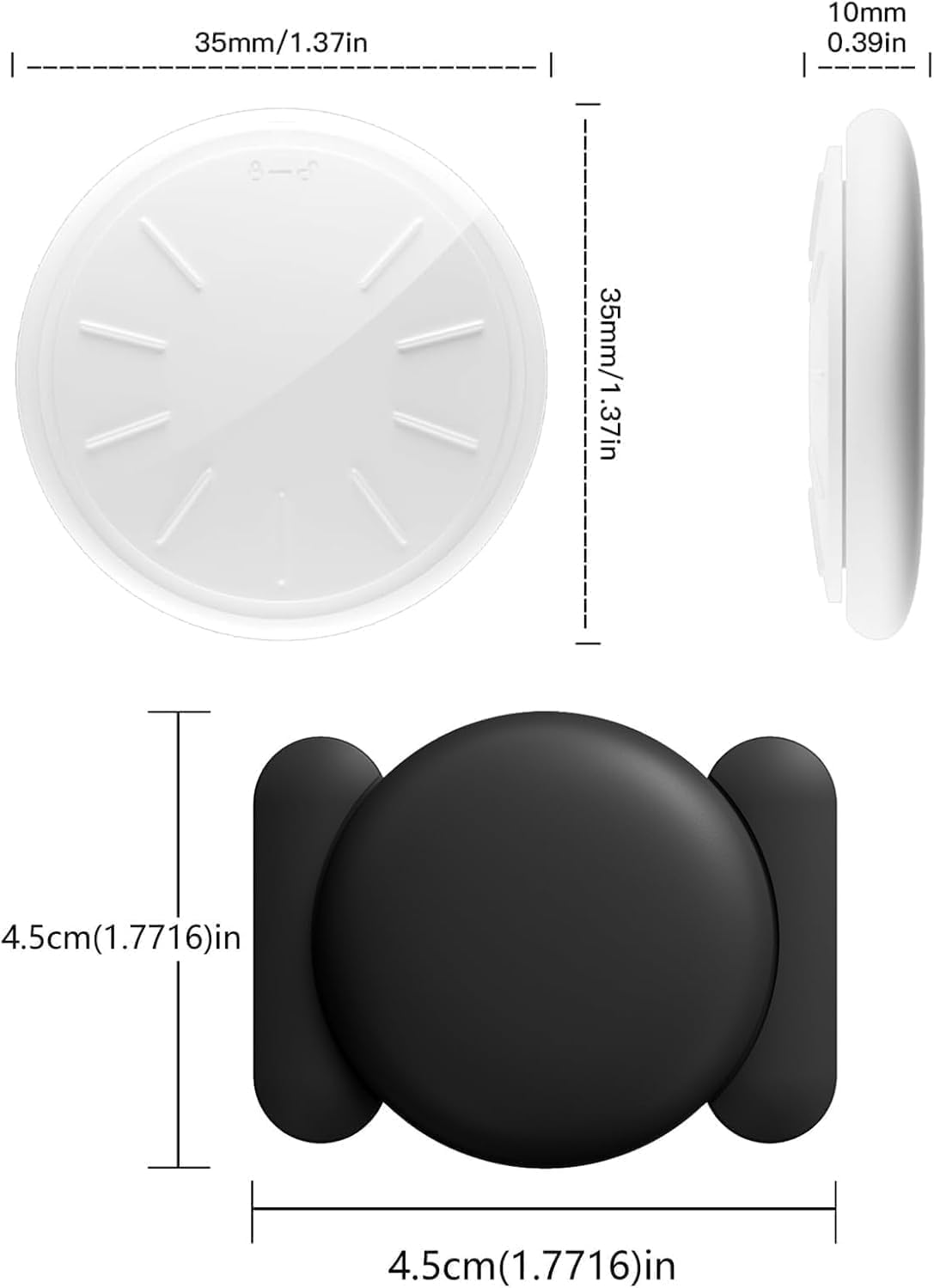 HONGTOP H (Black,1PCS) Mini GPS Tracker for Vehicles,Tracker Device for Vehicles No Subscription No Monthly Fee Car