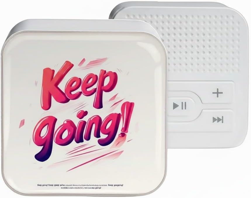 GizmoGlee MP3 4GB 500+ Player: Portable, Screen-Free, with Wired Headphones & Speaker Play. with Memory Card (Stores