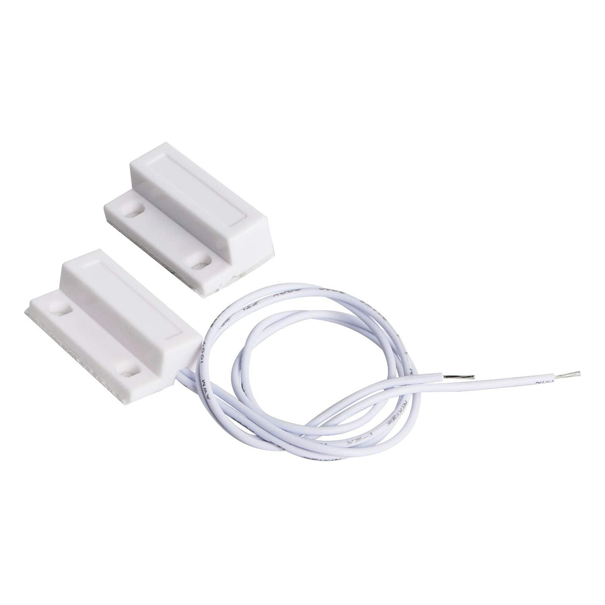 Aoje-Link RC-38A NO Wired Magnetic Door Switch Window Sensor Alarm for Home Security Access Control and Burglar Alarm Systems White 1pcs