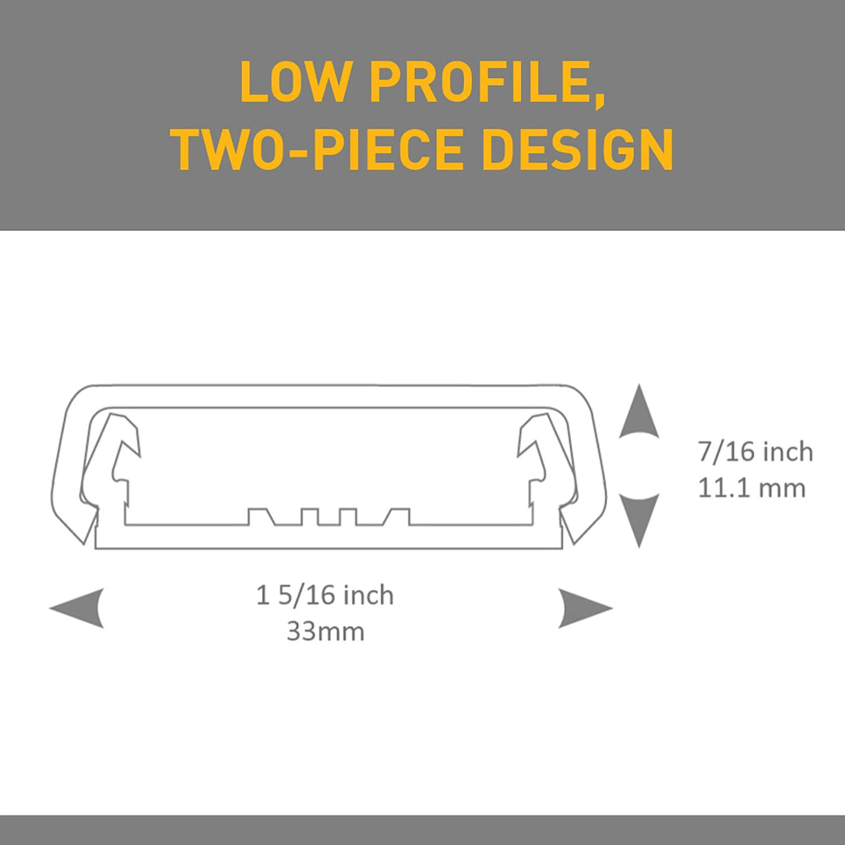 Legrand Wiremold NM3 Nonmetallic Plastic Raceway for Extending Power, 1 Gang Deep Outlet Box, 1 3/8" Deep, Ivory (1 Pack)
