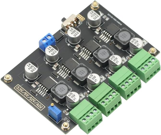 GODIYMODULES LM2596 3.3V/5V/12V/ADJ Multi Channel Switching Power Supply Adjustable Voltage Output Power Supply Module