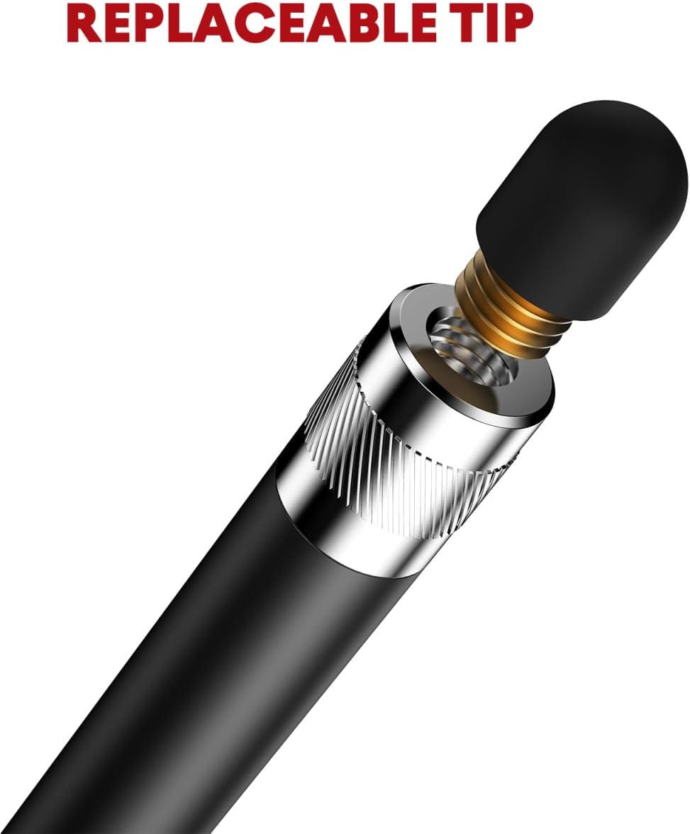 Stylus Pen Tips Rubber: Soft, No Scratches,Universal Stylus Ends for Touch Screen - 15pcs, Outer Diameter 6mm, Inner Diameter 3.6mm