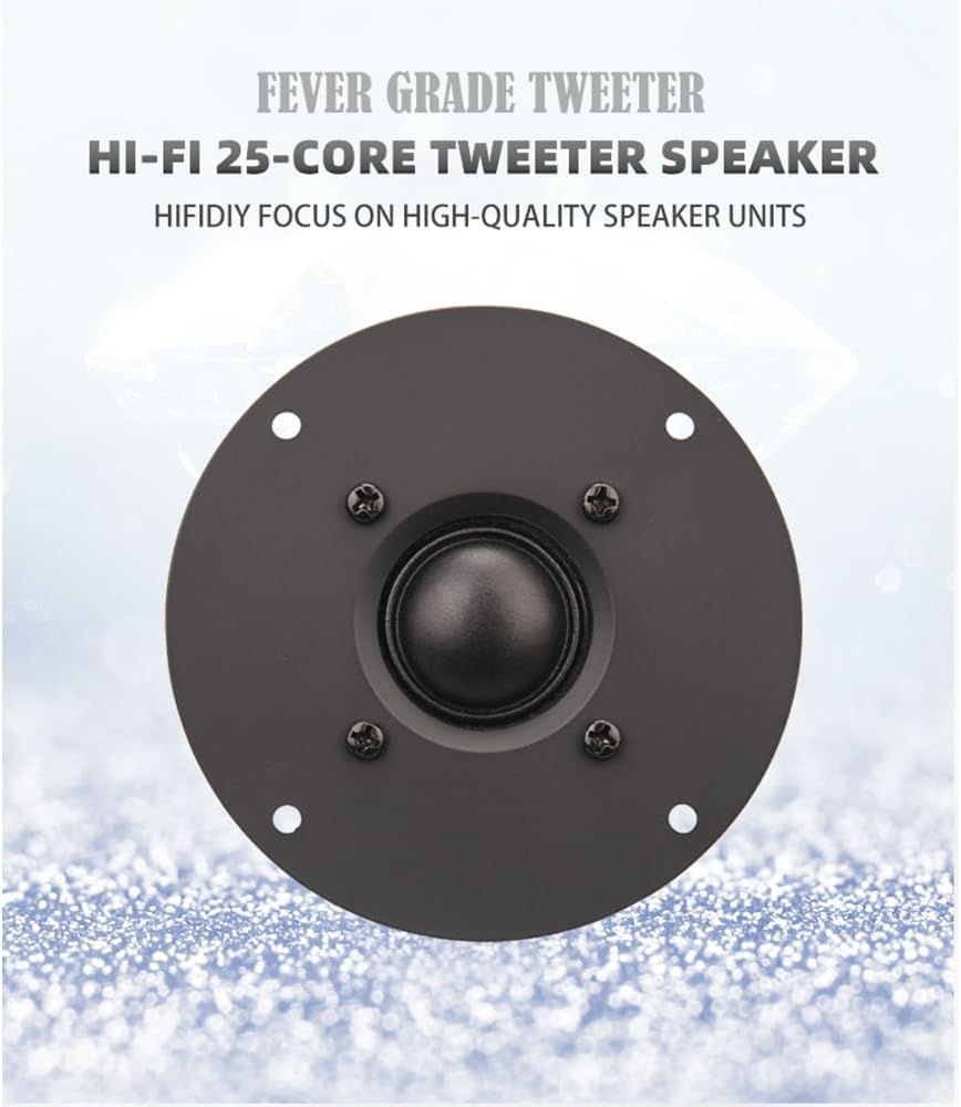 HIFIDIY LIVE 2PCS 4 inch 25-core 8OHM 30W B1-100 HiFi Tweeter Speaker Unit Black Silk Membrane Home Film Treble