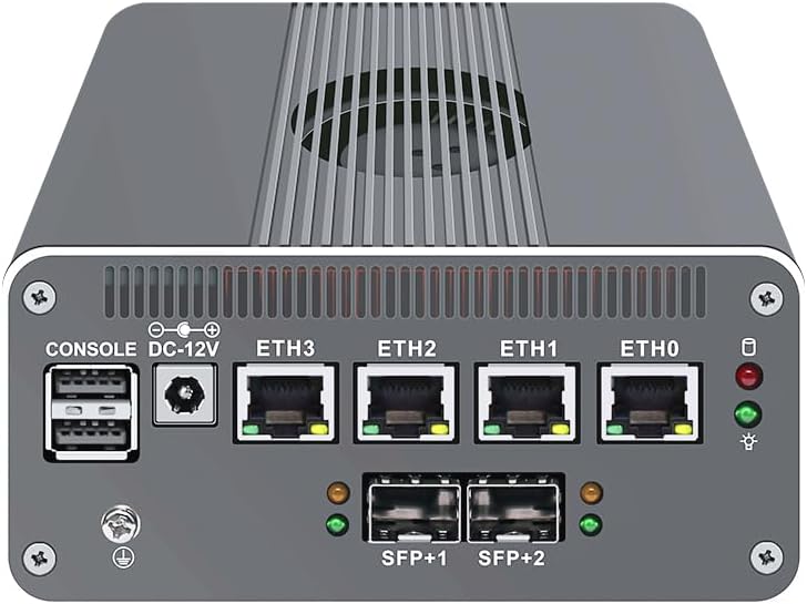 CWWK Intel Alder Lake N100(4C/4T Up to 3.4GHz)/N305(8C/8T Up to 3.8GHz) Dual SFP+10GbE Mini PC|4xIntel I226-V 2.5GbE |DDR5 Memory|PCI-E x4|HDMI+DP+Type-C (10 Gigabit N305, 16G RAM 256G SSD)