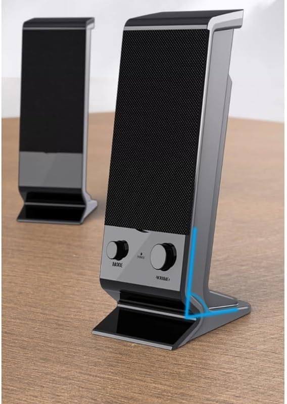 JSEIAJB Computer Audio Desktop Home Overweight Subwoofer Laptop Wired Small Speaker Stereo Multimedia Desktop Sound