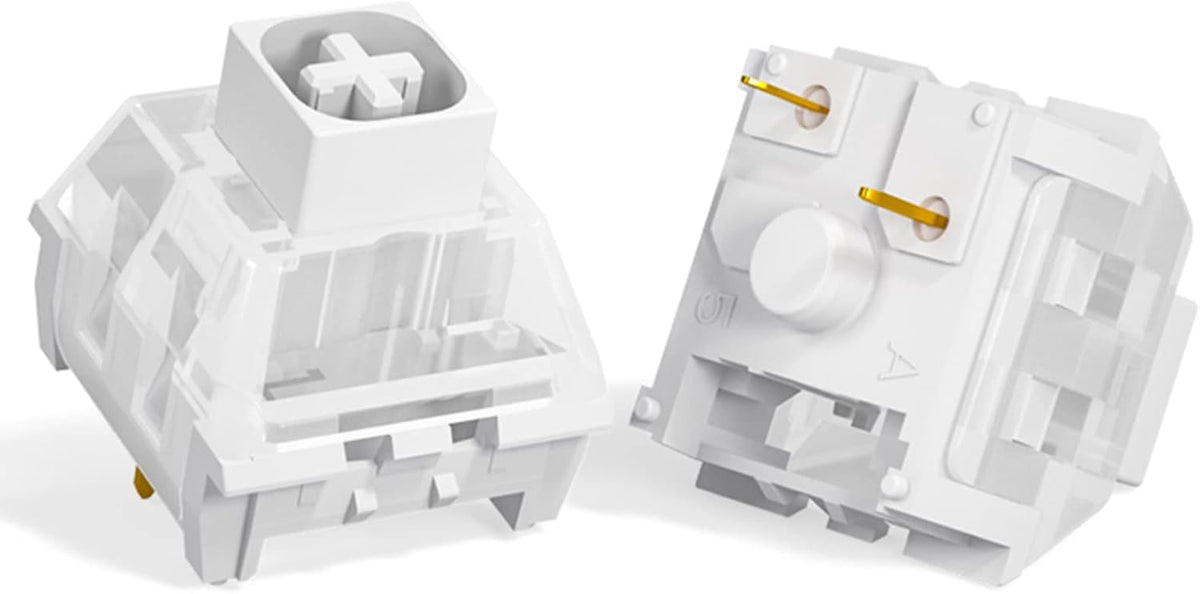 3-Pin 5-Pin Compatible72pcs Kailh Box White Clicky Switch Mechanical Keyboard Switches for Gaming & Typing |
