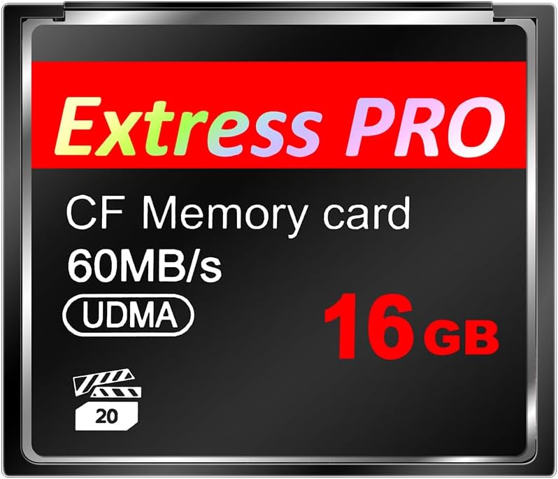 HuiErHui 16GB 60MB/s,Original Original CF Card,UDMA Speed Up to Camera Memory Card
