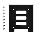 Fenzer SSD Mounting Bracket 2.5 to 3.5 Adapter [2 Pack], SSD Bracket SSD Tray Adapter 2.5" to 3.5" HDD SSD Hard Disk Drive Bays Holder Metal Mounting