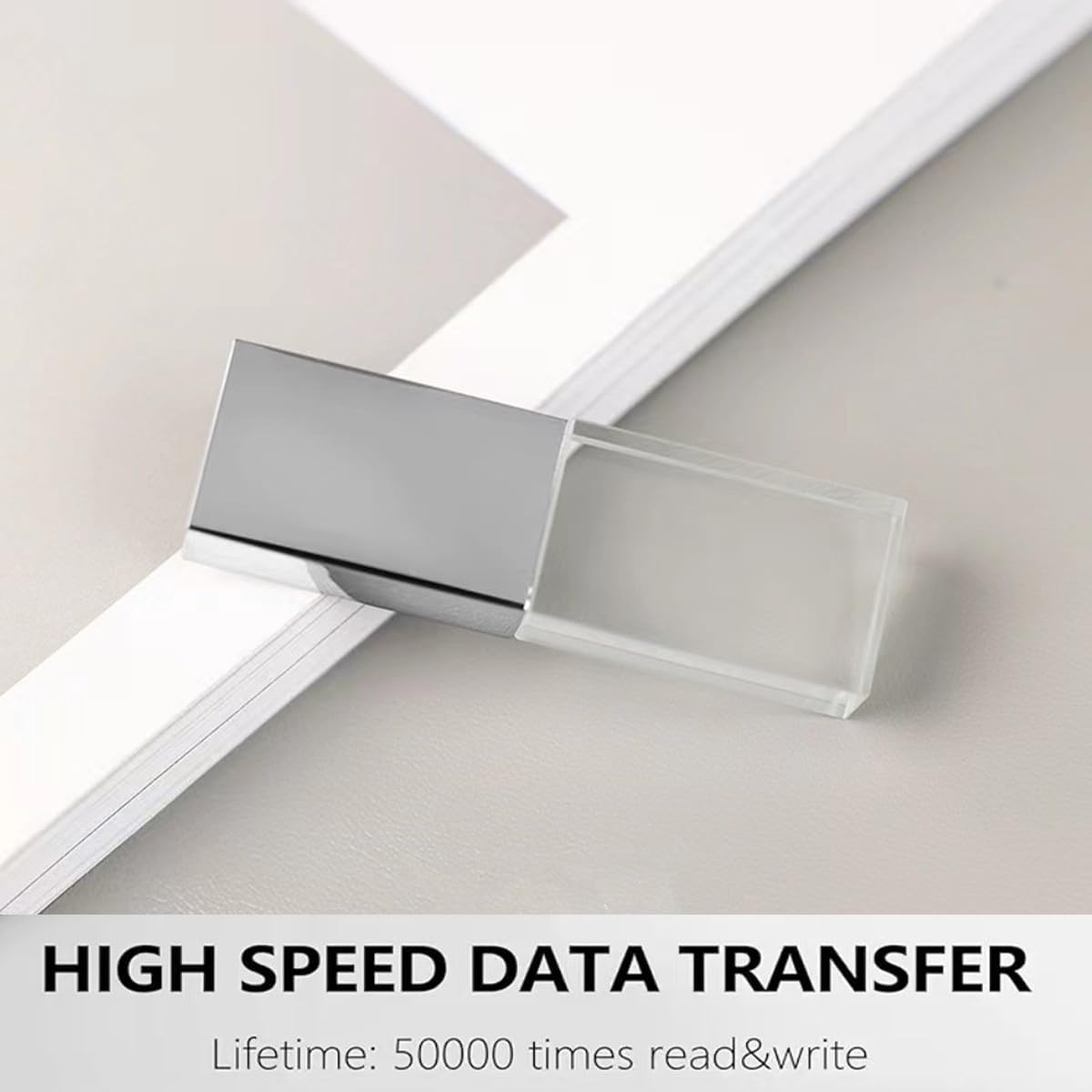 HZBDBLT 3.0 (32, Crystal USB Flash Drive LED Lighting Memory Stick Birthday Wedding Gift Pen Drive GB)