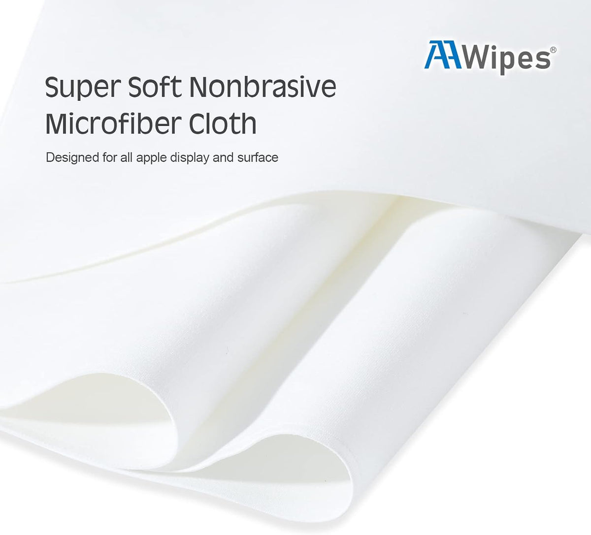5 Packs (6.3" 6.3", 320 (X3602) AAwipes Polishing Cloths Double-Layer X White, GSM) Compatible with Apple iPhone, iPad