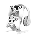 NBCP Controller Holder, Game Controller Headset Stand for Xbox Series X S/Xbox one / PS5 / PS4 / NS/PC/Headset, Aluminum Metal Headset Mount Universal