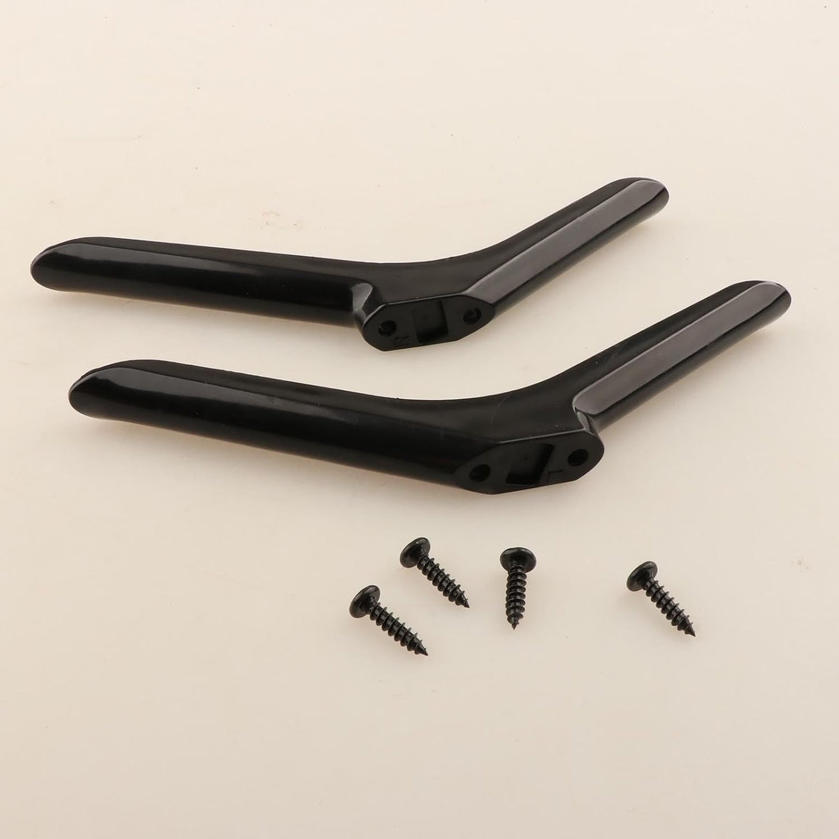 Generic Set 2 19cmx5cmx1.6cm of TV Stand Base Legs for Table Top Use with Assembly Tools