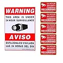 VideoSecu 6 Pack of Security Warning Signs Stickers Decals for CCTV Video Surveillance Camera System 3GB