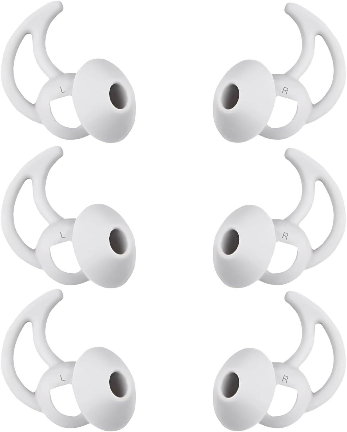 Medium Earbud Replacement Tips Silicone Ear Bud Tips Compatible with Bose Quietcomfort and Sport Headphone Ear Tips Earbud Cap 3 Pairs S M L