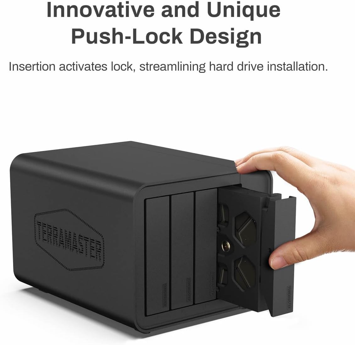 TERRAMASTER F4-424 NAS Storage 4Bay - N95 Quad-Core CPU, 8GB DDR5 RAM, 2.5GbE Port x 2, Network Attached Storage with High Performance (Diskless)
