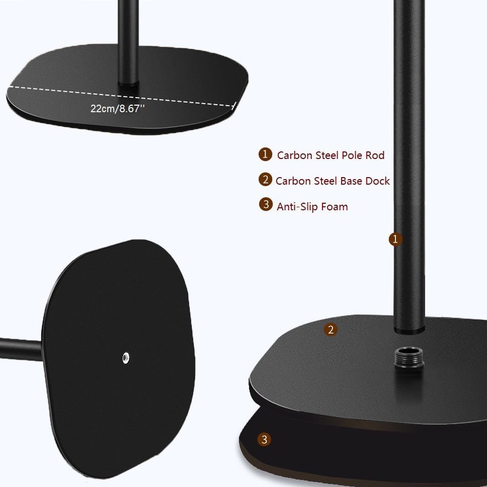 AceTaken 18-inch 2/ 1080P/Meet 2/Meet Heavy-Duty Webcam Stand, Tabletop Webcam Tripod Holder Compatible with OBSBOT