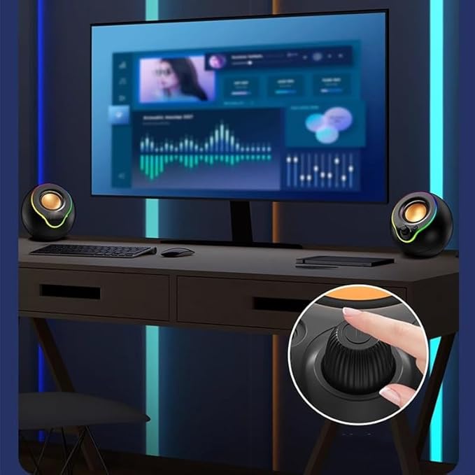 Computer Audio Desktop Home Heavy Bass Wired Small Speaker Laptop