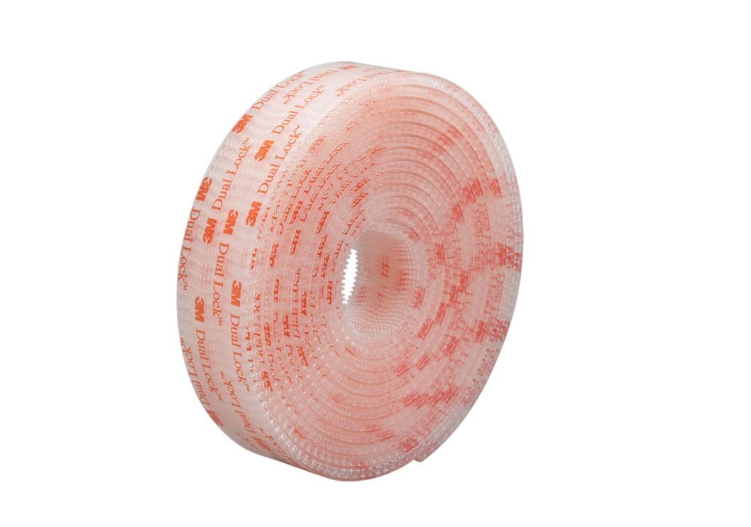 3M Dual Lock Reclosable Fastener SJ3560 (Clear, 1 in x 10 ft Roll) - Heavy Duty Adhesive Interlocking Tape for Indoor/Outdoor Mounting