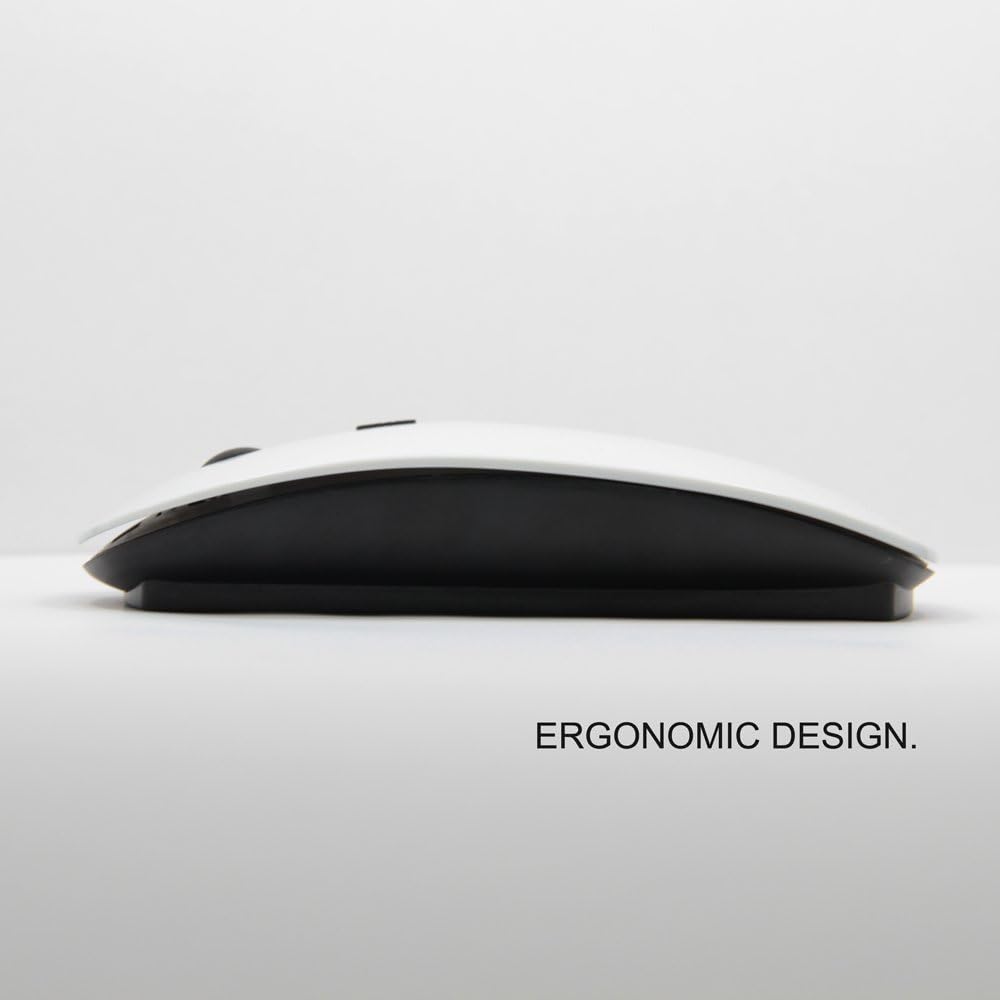 [Optical 2.4G Wireless Mouse] Black Cat Tie Art Style with Red Eyes Neon Feline