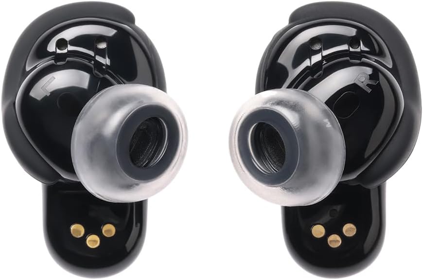 AZLA SednaEarfit Crystal for Bose Earbuds 2 Pair - Bose Earbuds Replacement Tips - Compatible with Bose Quietcomfort Ultra Earbuds, Bose QC Earbuds II (S)