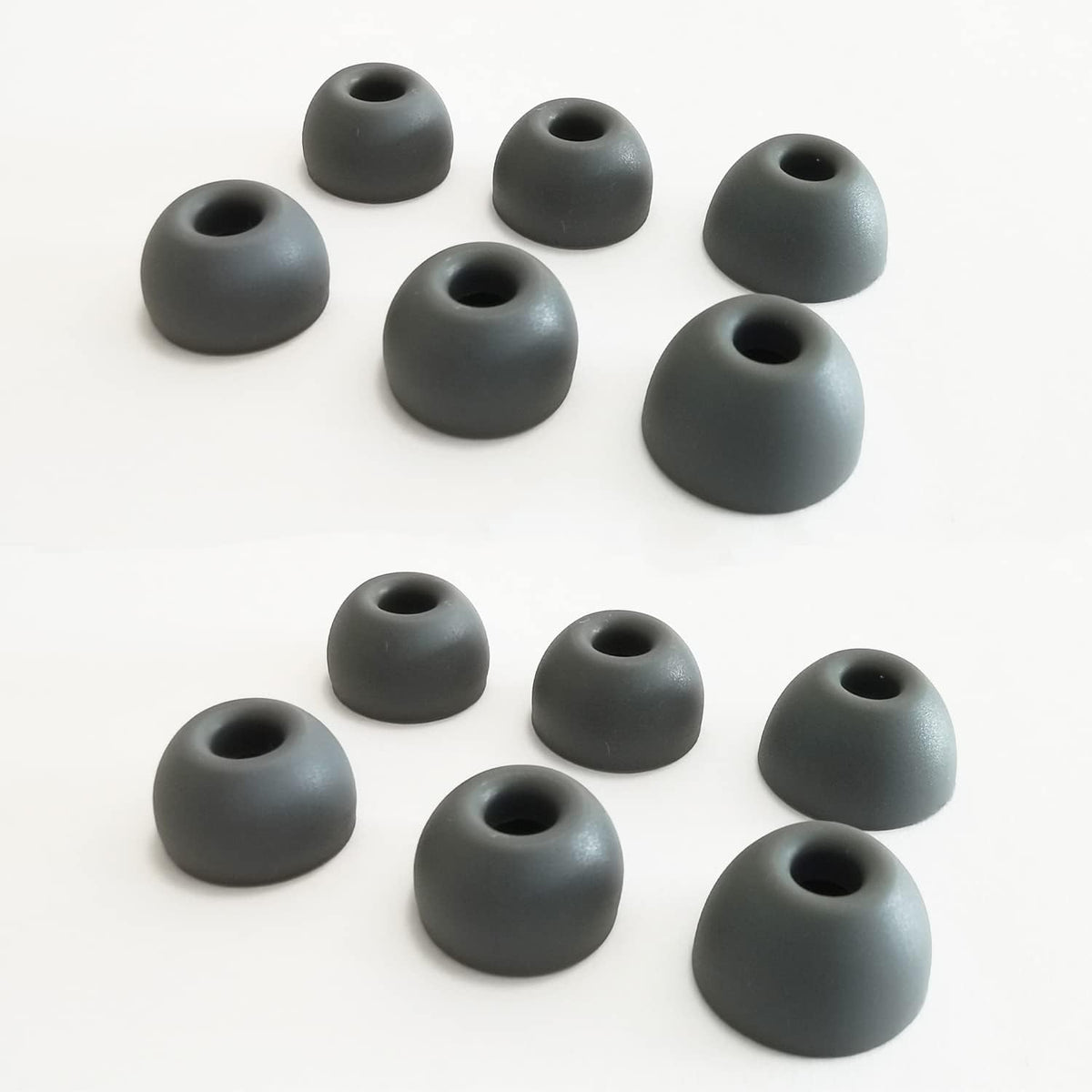 Silicone Earbuds Tips for Beats Fit Pro/Beats Studio Buds Ear Tips Replacement for Beats Earbuds 6 Pairs LMS Gray