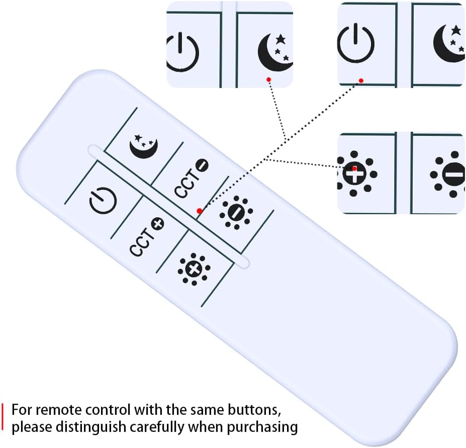 HZIME MF18228, 36W 42W New Replacement Remote Control Compatible for OHLUX for Yikuneng ED Floor Lamp