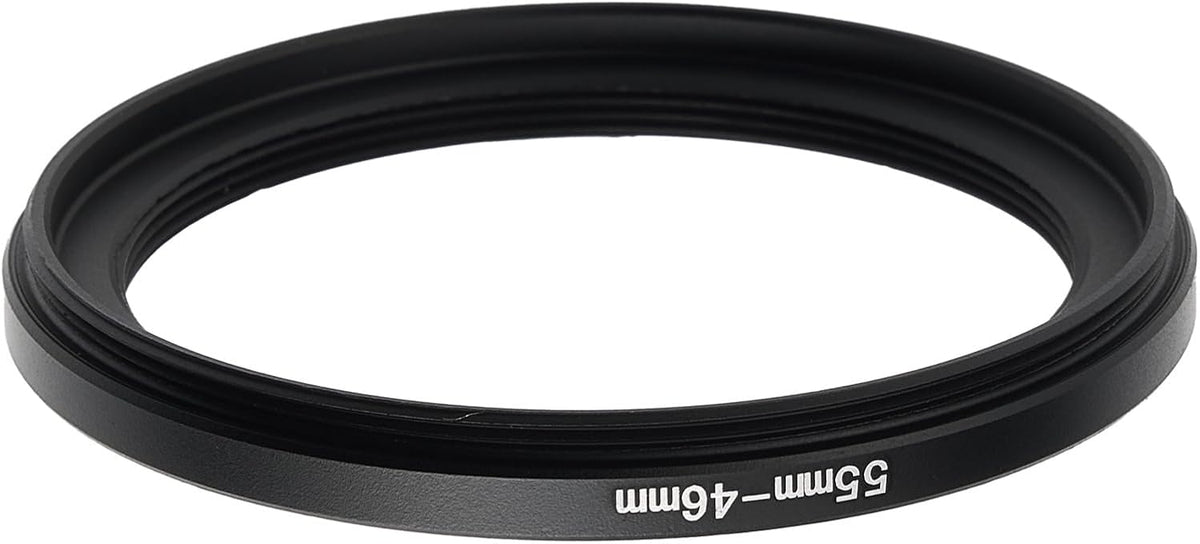 GZNLY 55mm 46mm (55mm-46mm) to Step Up Ring Filter Adapter Black Metal Step up Adapter Rings Compatible with All Brand