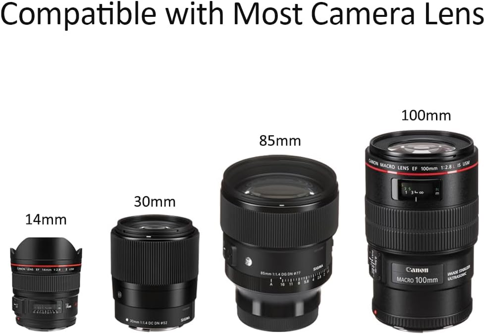 '-25, 350mm 4.26" Lens Warmer with Cold Flexible Cable Down to Dew Heater Strip Prevents Lens from Dew, Fog