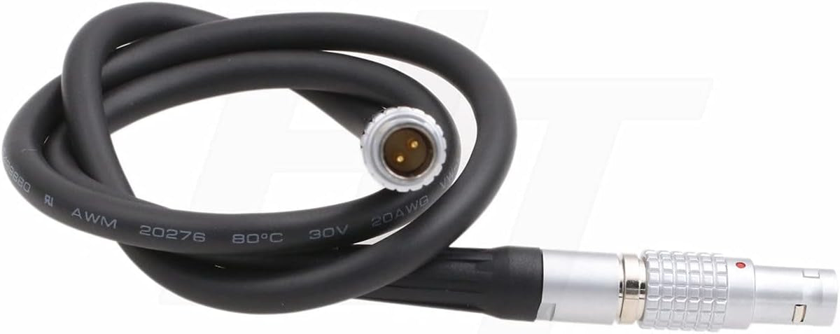 HangTon 0B 2 2 (15cm) Pin Male to Pin Male Power Cable for Teradek Bolt Bond, ARRI Alexa Camera and Transvideo