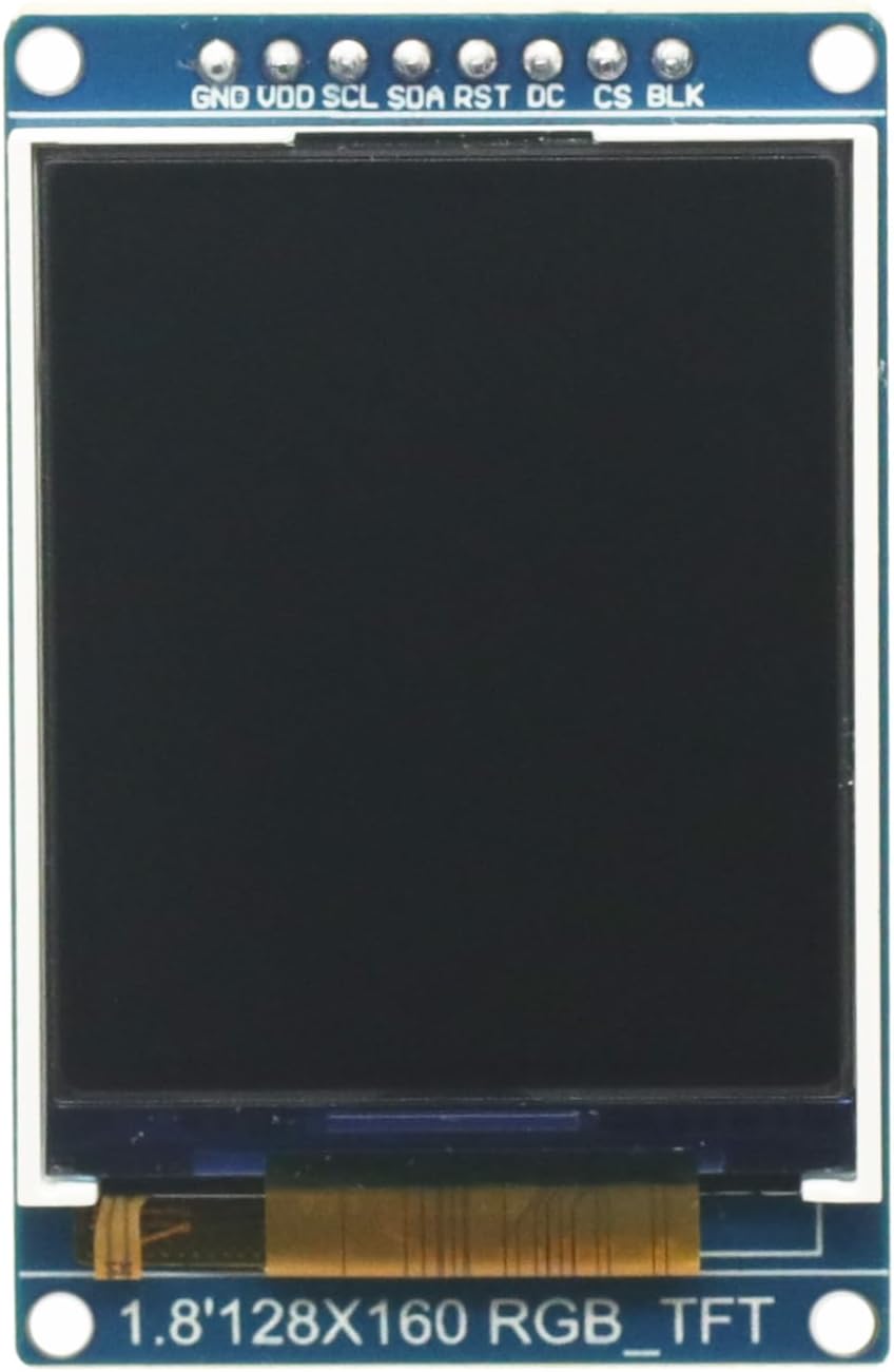 GODIYMODULES 1.8 inch 128x160 ST7735S 3.3V Full Color SPI Full Color TFT LCD Display Module Replace OLED Power Supply