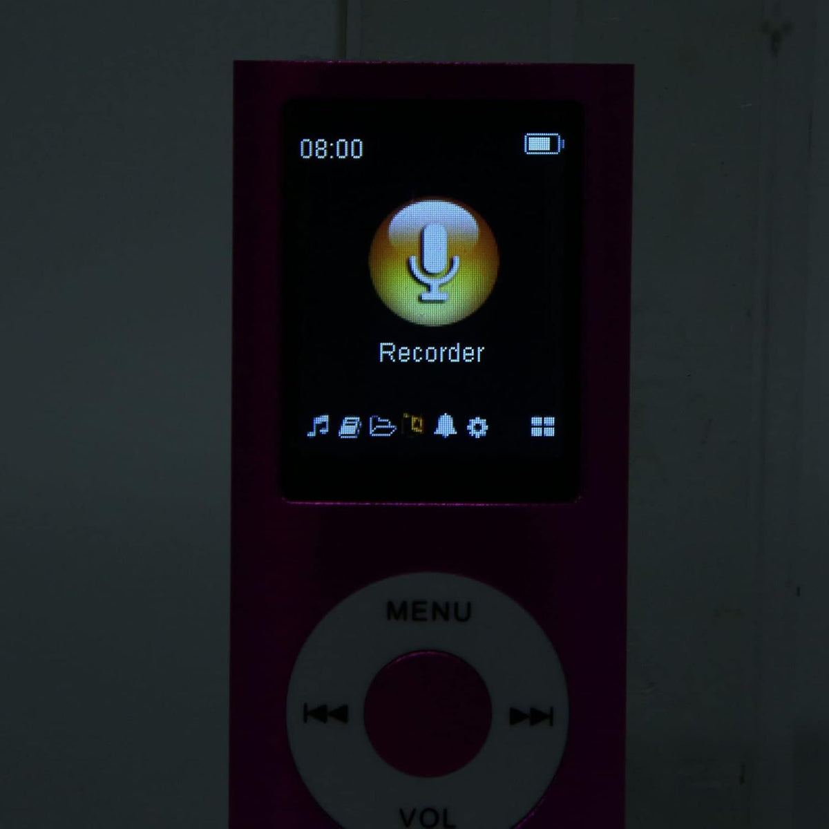 Heayzoki MP3 1.8 Inch 64GB, Player with Bluetooth, Music Player with Built-in HD Speaker, LCD Screen, HiFi Sound