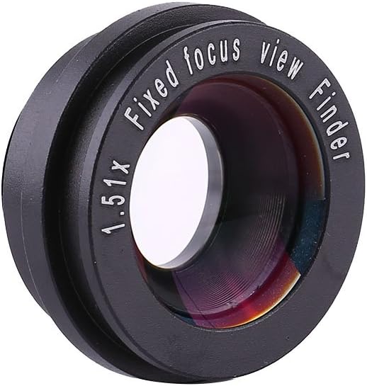 1.51X 6 Camera Viewfinder, Fixed Focus Viewfinder Eyepiece Magnifier Eyecup with Magnifier Mount Bases for DSLR Camera